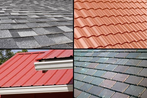 Different types of residential roofs