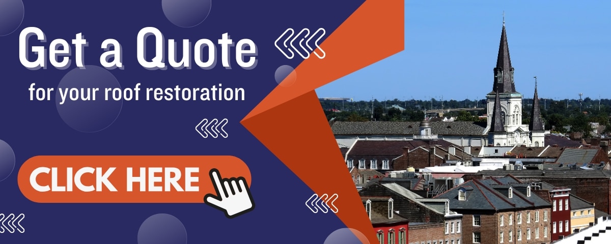 Priority Roofing Roof Restoration CTA - Image overlooking French Quarter
